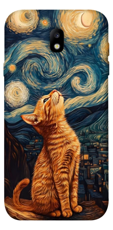 Чохол на Samsung J730 Galaxy J7 (2017) van gogh cat фото 1 з 1