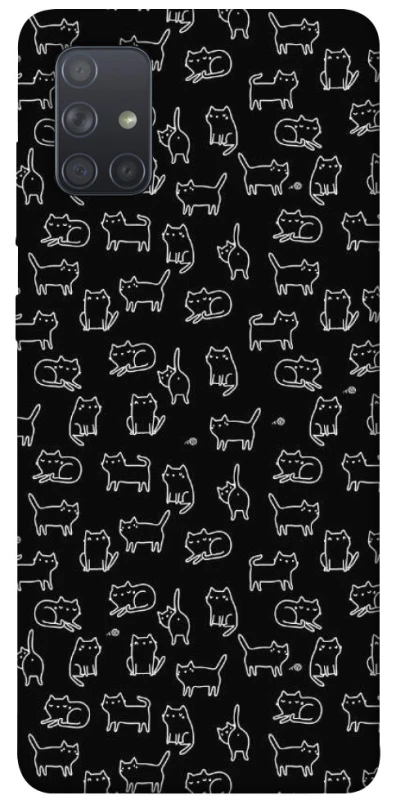 Чохол на Samsung Galaxy A71 Black Cats фото 1 з 1