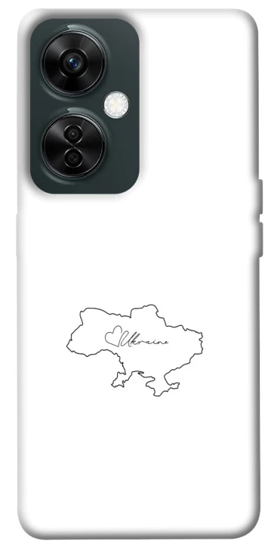 Чохол на OnePlus Nord CE 3 Lite Ukraine map фото 1 з 1