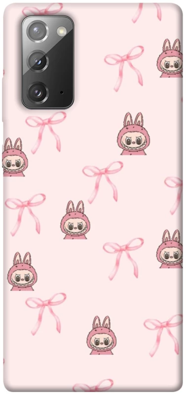 Чохол на Samsung Galaxy Note 20 Pink bows and Labubus фото 1 з 1