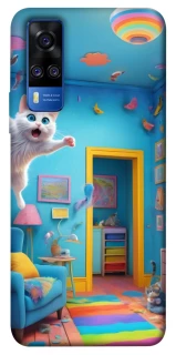 Чохол на Vivo Y51a crazy cat фото 1 з 1