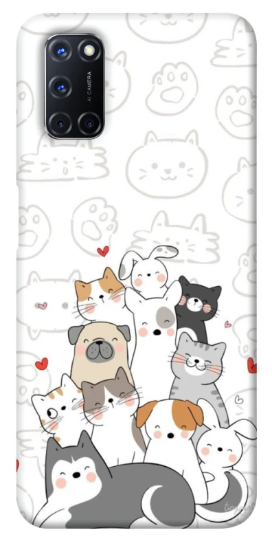 Чохол на Oppo A52 / A72 / A92 Funny Pets фото 1 з 1