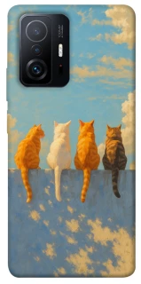 Чехол на Xiaomi 11T / 11T Pro cats on wall фото 1 Чехол на Xiaomi 11T / 11T Pro cats on wall фото 1 из 1