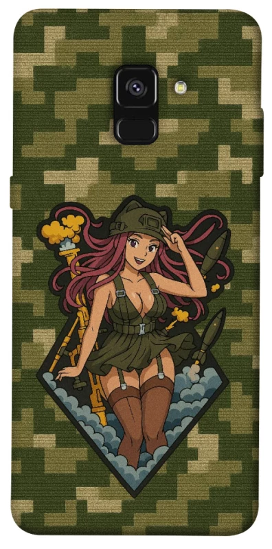 Чохол на Samsung A530 Galaxy A8 (2018) Military Waifu фото 1 з 1