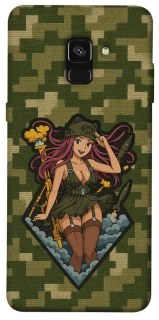 Чехол на Samsung A530 Galaxy A8 (2018) Military Waifu фото 1 из 1