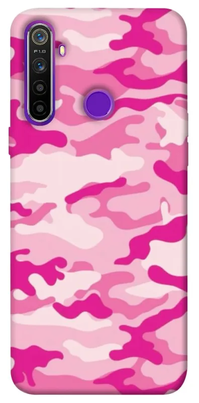 Чехол на Realme 5 camouflage pink фото 1 из 1
