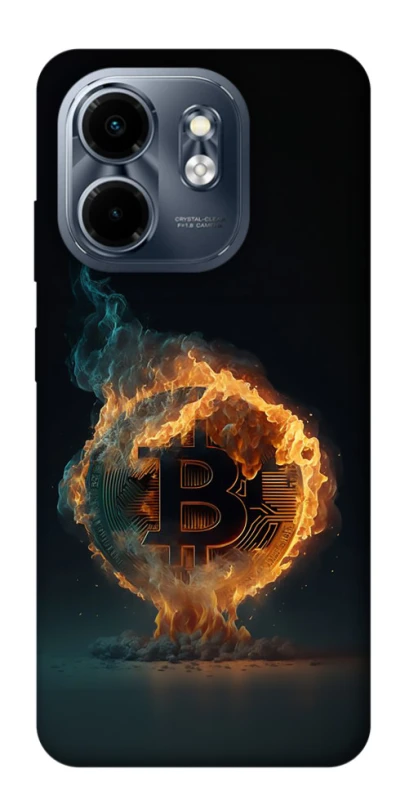 Чохол на Infinix Smart 9 4G / Hot 50i Fire Bitcoin фото 1 з 1