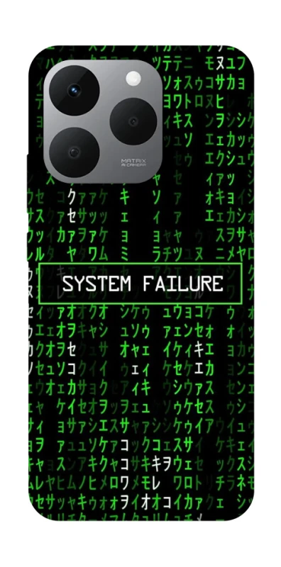 Чохол на Realme 15T Matrix system failure фото 1 з 1