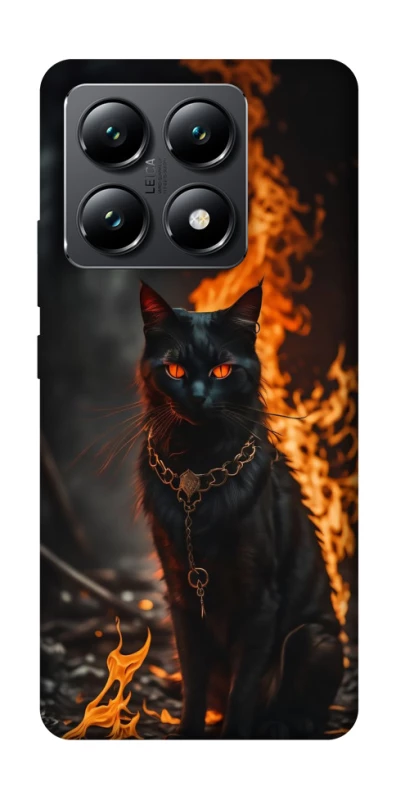 Чехол на Xiaomi 14T Огненный кот фото 1 из 1