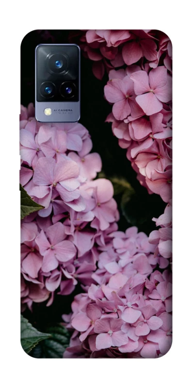 Чехол на Vivo V21 Розовые гартензии фото 1 из 1