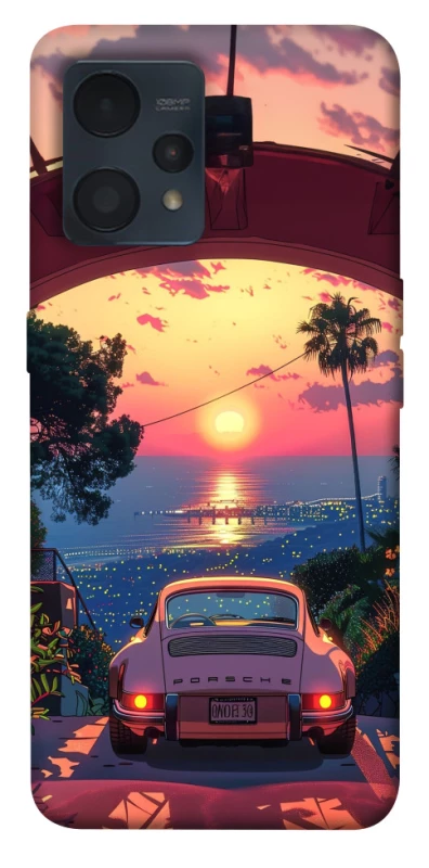 Чохол на Realme 9 4G / 9 Pro+ Porsche at sunset фото 1 з 1