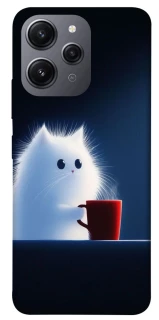 Чехол на Xiaomi Redmi 12 Чехол кот с кофе фото 1 из 1