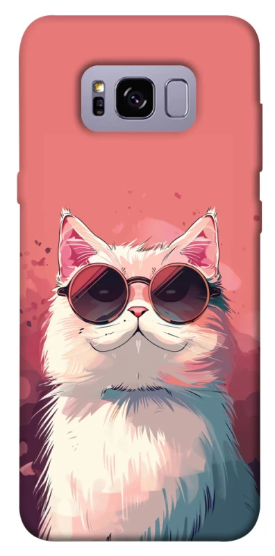 Чохол на Samsung G955 Galaxy S8 Plus Сat with glasses фото 1 з 1