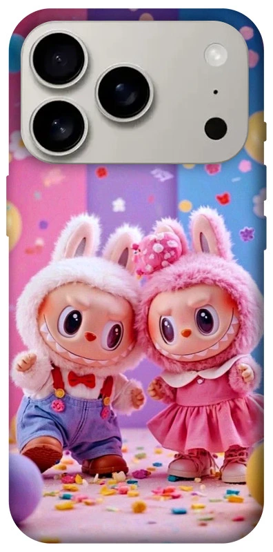 Чехол на Apple iPhone 17 Pro (6.3") Labubu twins ver.3 фото 1 из 1