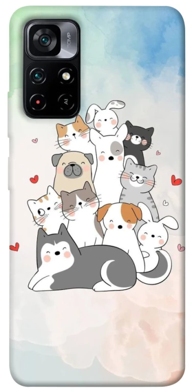 Чехол на Xiaomi Poco M4 Pro 5G Funny Pets ver.2 фото 1 из 1