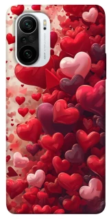 Чохол на Xiaomi Redmi K40 / K40 Pro / K40 Pro+ / Poco F3 Many hearts фото 1 з 1