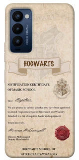Чехол на TECNO Camon 18 The Hogwarts acceptance letter фото 1 из 1