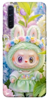 Чехол на Oppo A91 Labubu & Flowers ver.2 фото 1 из 1
