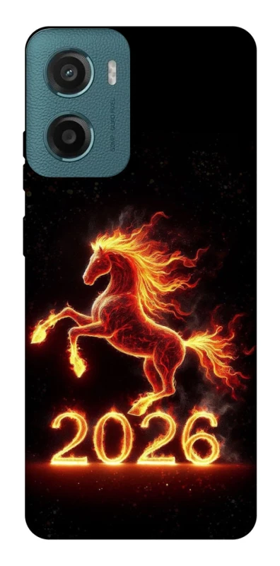 Чохол на Motorola Moto G06 Red Fire Horse ver.1 фото 1 з 1