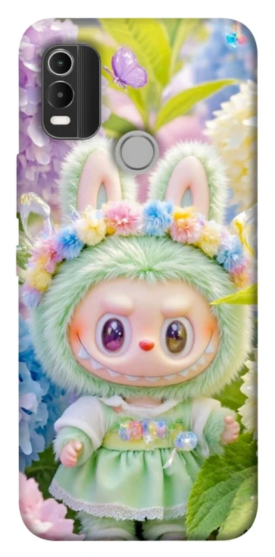 Чохол на Nokia C21 Plus Labubu & Flowers ver.2 фото 1 з 1