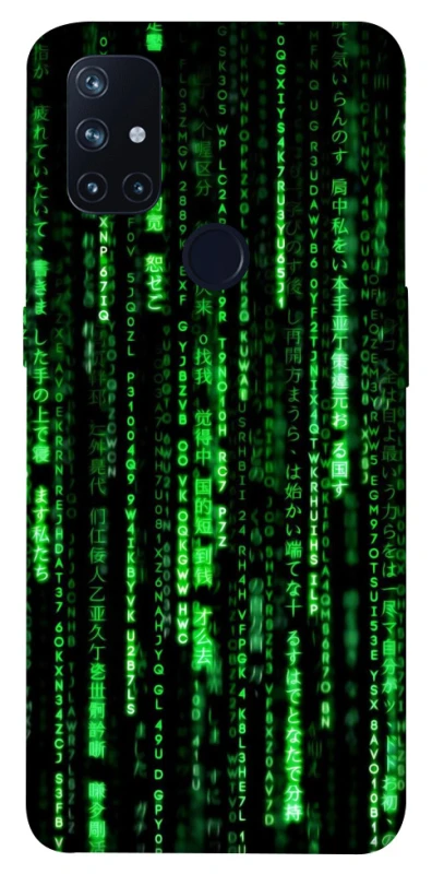 Чехол на OnePlus Nord N10 5G Matrix Code фото 1 Чехол на OnePlus Nord N10 5G Matrix Code фото 1 из 1