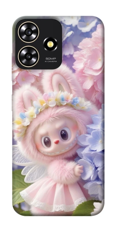 Чохол на ZTE Blade A73 4G Labubu & Flowers ver.1 фото 1 з 1