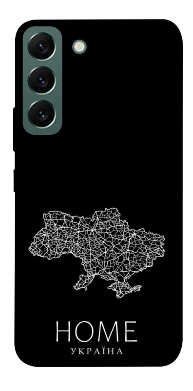 Чохол на Samsung Galaxy S22 Ukraine black map фото 1 з 1