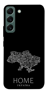 Чохол на Samsung Galaxy S22 Ukraine black map фото 1 з 1