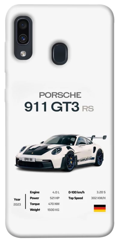 Чехол на Samsung Galaxy A20 / A30 Porsche 911 GT3 фото 1 из 1