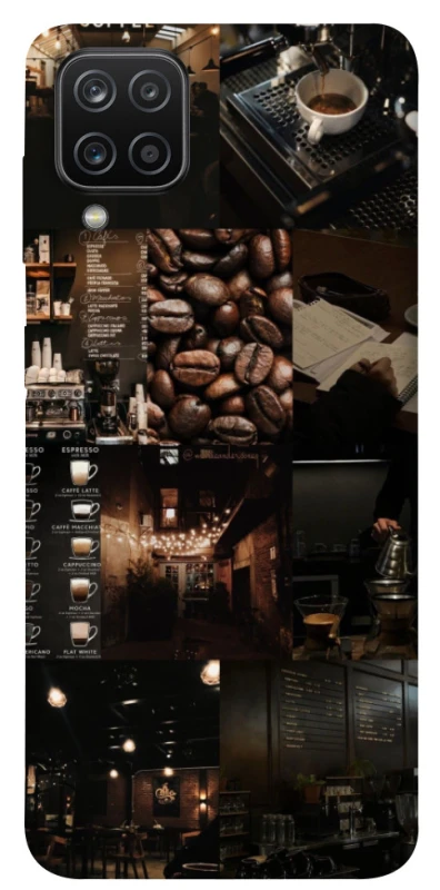 Чехол на Samsung Galaxy A12 Coffee collage ver.1 фото 1 из 1