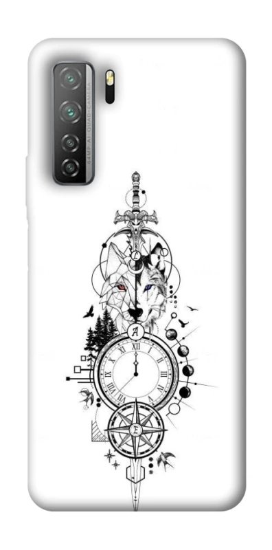 Чехол на Huawei Nova 7 SE Tattoo ver.8 фото 1 из 1