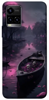 Чехол на Vivo Y21 / Y33s Boat and flamingo фото 1 из 1