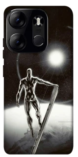 Чехол на Tecno Spark Go 2023 Серебряный сёрфер фото 1 из 1