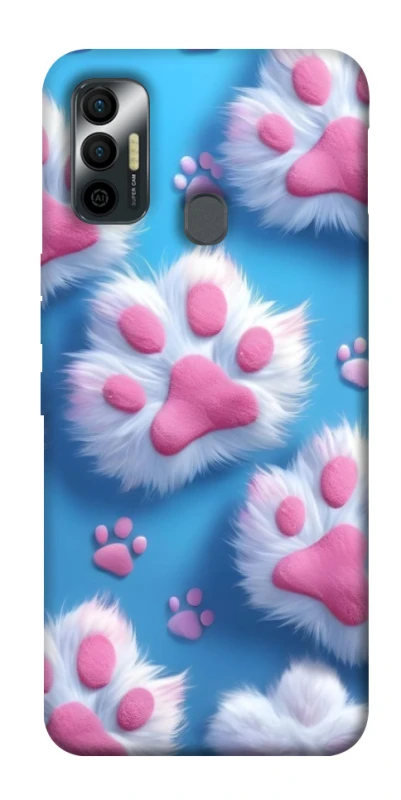Чехол на TECNO Spark 7 Cat paw фото 1 из 1