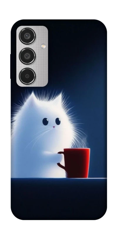 Чохол на Samsung Galaxy M35 Чохол кіт з кавою фото 1 з 1