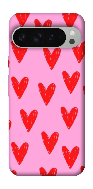 Чехол на Google Pixel 9 Pro XL Red hearts 2 фото 1 из 1