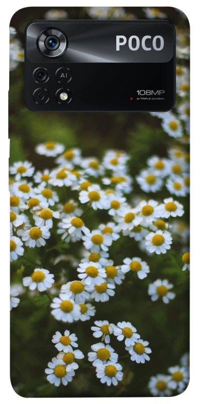 Чохол на Xiaomi Poco X4 Pro 5G Ромашки v13 фото 1 з 1