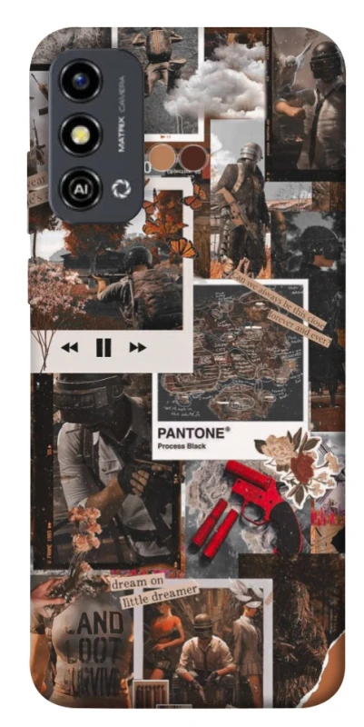 Чехол на ZTE Blade A53 PUBG Collage фото 1 из 1