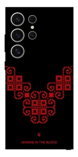 Чохол на Samsung Galaxy S25 Ultra Чорно-червона вишиванка фото 1 з 1