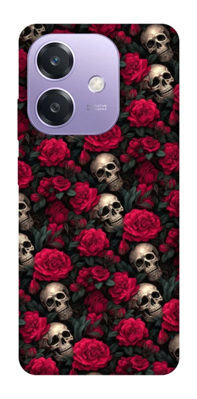 Чехол на Oppo A3 4G Черепа и розы фото 1 из 1