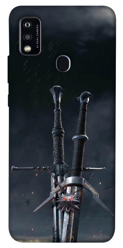 Чехол на ZTE Blade A51 Мечи Ведьмака фото 1 из 1