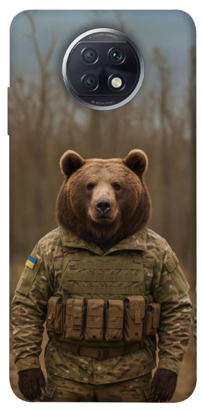 Чехол на Xiaomi Redmi Note 9 5G / Note 9T Медведь защитник фото 1 из 1