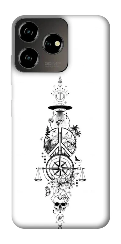 Чехол на ZTE Blade V50 Design 4G Tattoo ver.7 фото 1 из 1