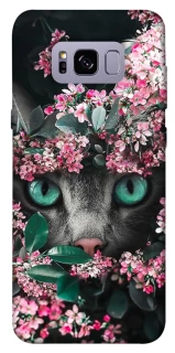 Чохол на Samsung G955 Galaxy S8 Plus Кіт в квітах фото 1 з 1