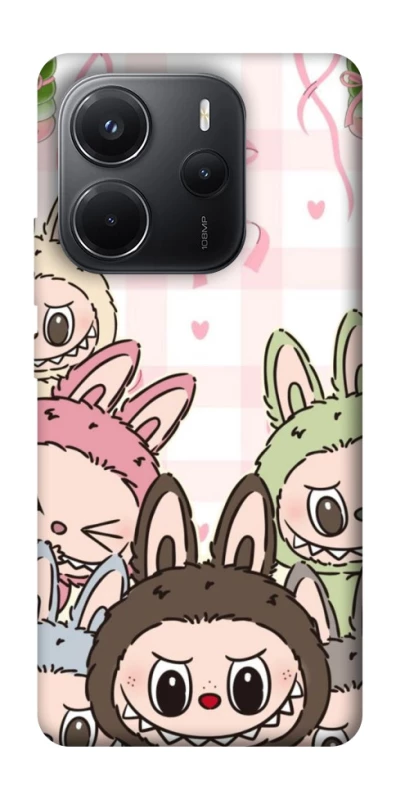 Чохол на Xiaomi Redmi Note 14 4G (Int. version) All Labubu 2 фото 1 з 1