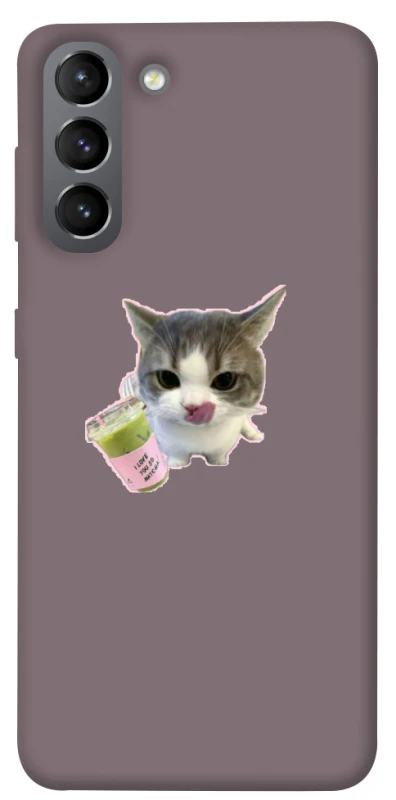 Чехол на Samsung Galaxy S21 cat matcha фото 1 из 1