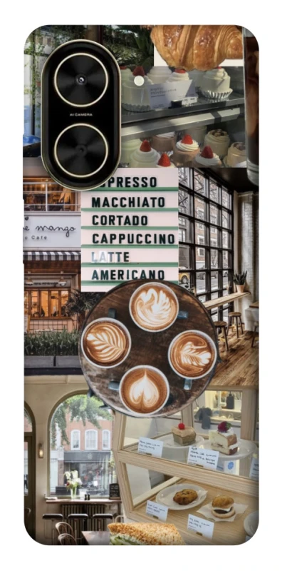 Чохол на Xiaomi Poco C71 Coffee collage ver.5 фото 1 з 1