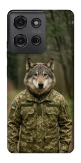Чехол на Motorola Moto G75 Волк защитник фото 1 из 1