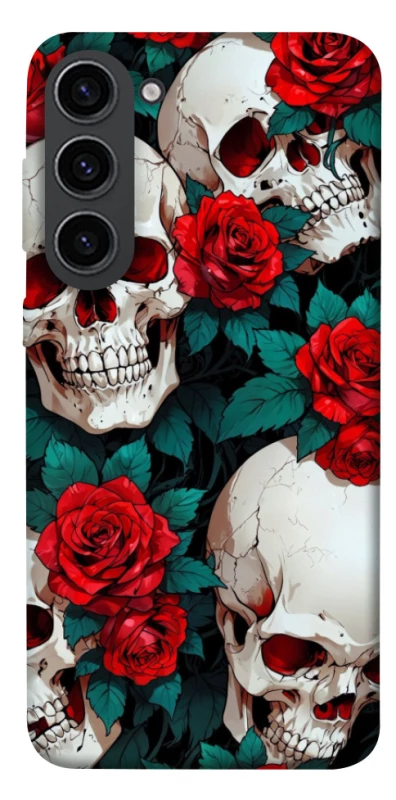 Чохол на Samsung Galaxy S23 skull and rose фото 1 з 1