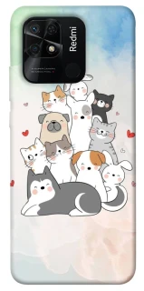 Чехол на Xiaomi Redmi 10C Funny Pets ver.2 фото 1 из 1